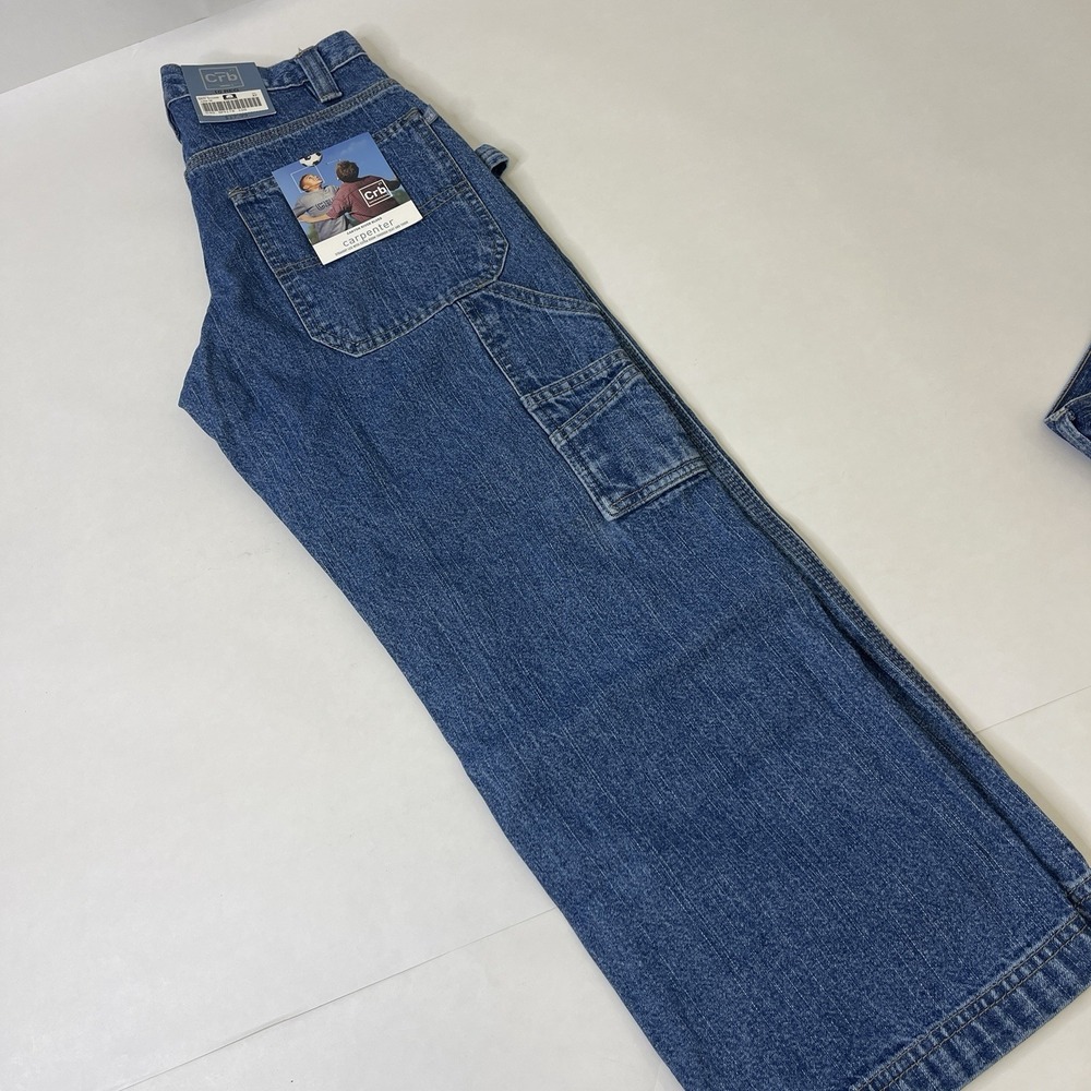 Lot of 2 Pairs of Boys Jeans Size 10 Carpenter Straight Leg Canyon River Blues - Picture 2 of 10